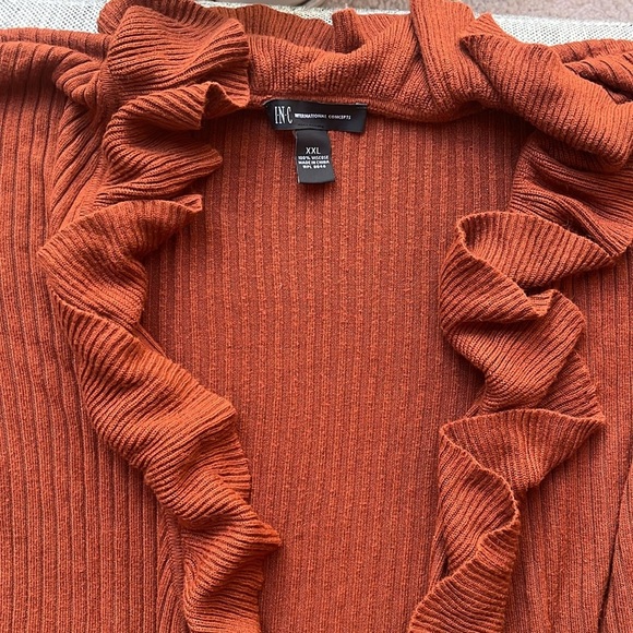 Y2K Vintage Ruffle Cardigan Sweater Circa 2008 , Size: XXL - Picture 5 of 17